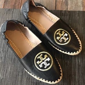 Tory Burch Leather Darien Loafers / Flats Size 8